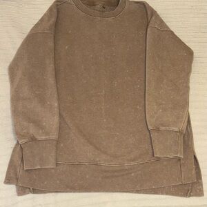 SO Crewneck Sweater in Tan